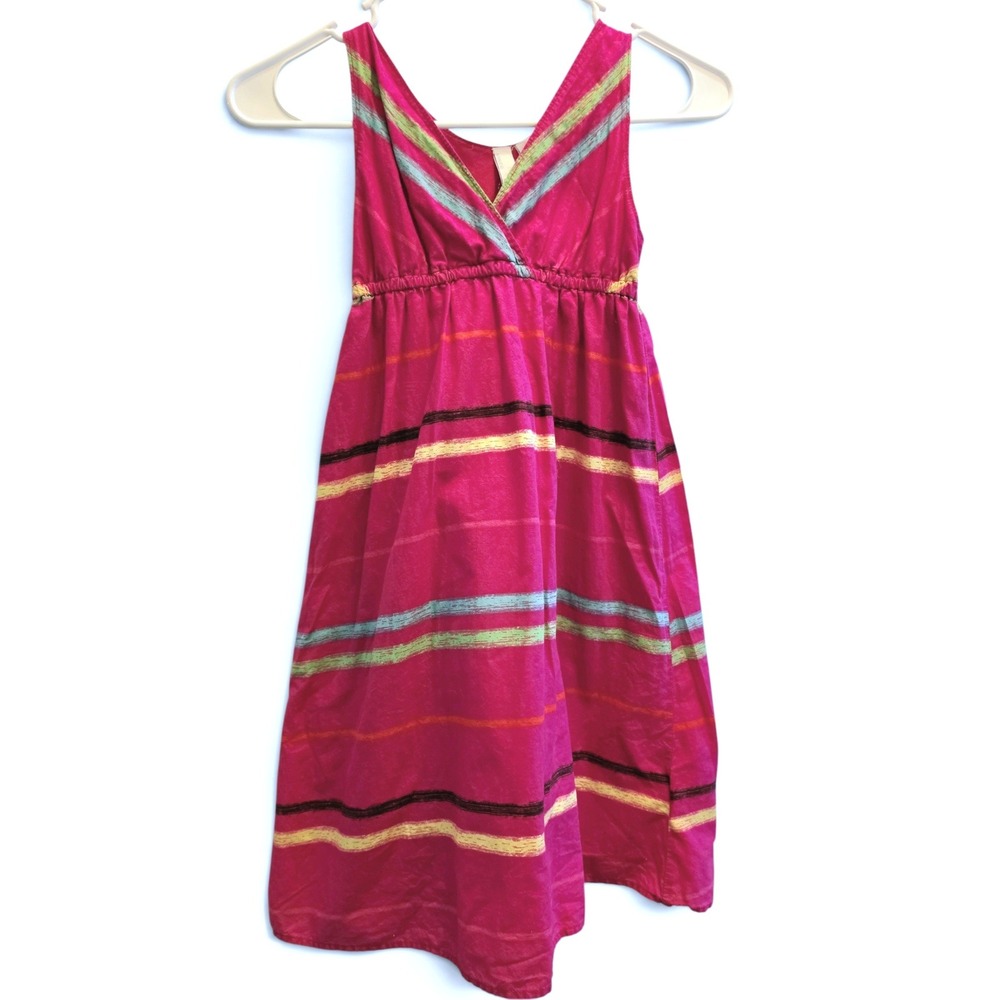 Old Navy Striped Empire Waist Sleeveless Lined Sundress Girls' M Pink/Multi '09